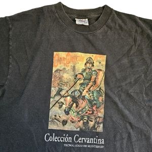 Vintage Don Quixote Mexico Museum Art Shirt Large